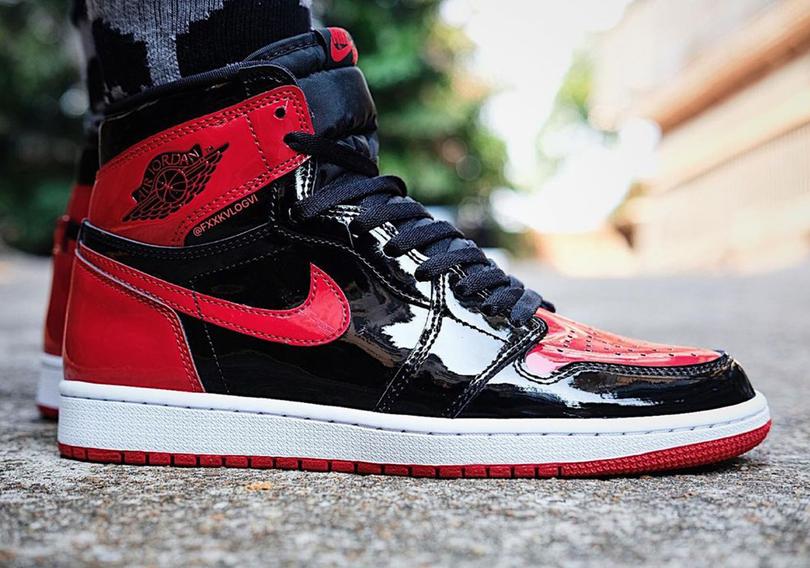 Air-Jordan-1-High-Patent-Bred-Photos-2